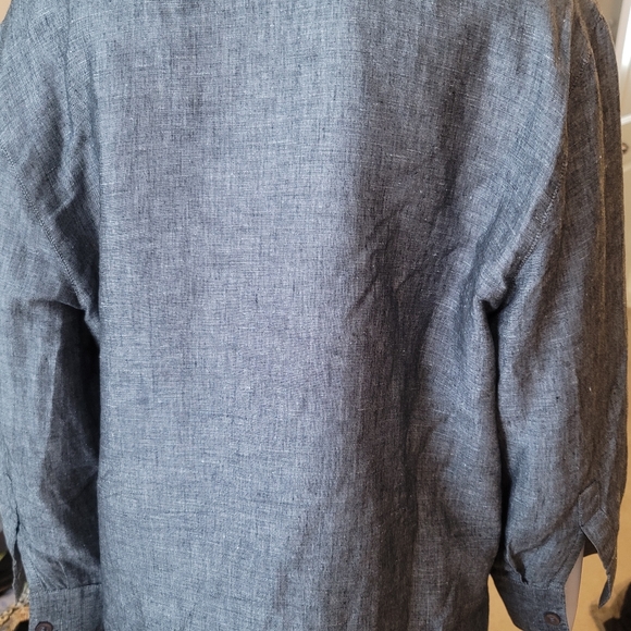 Linen Grey Ladies Shirt - Picture 4 of 5